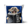 Pet Reading A Book: Custom Pet Pillow