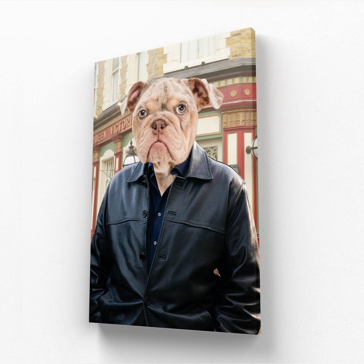Pet Portraits | Phil Mitchell (Eastenders Inspired): Custom Pet Canvas | Paw & Glory