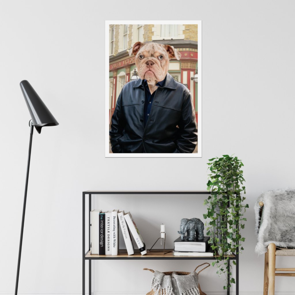 Pet Portraits | Phil Mitchell (Eastenders Inspired): Custom Pet Poster | Paw & Glory