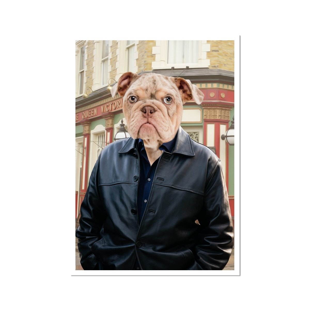Pet Portraits | Phil Mitchell (Eastenders Inspired): Custom Pet Poster | Paw & Glory