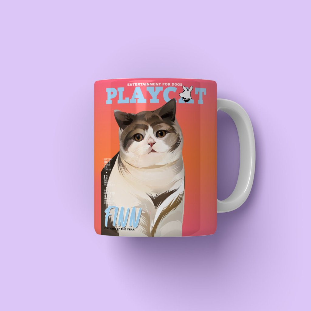 Pet Portraits | Play Cat: Custom Pet Coffee Mug | Paw & Glory