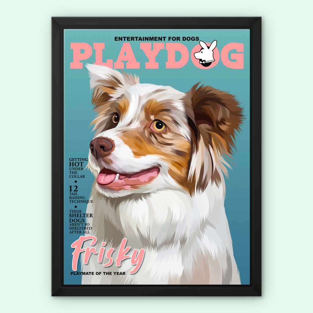 Pet Portraits | Play Dog: Custom Pet Canvas | Paw & Glory