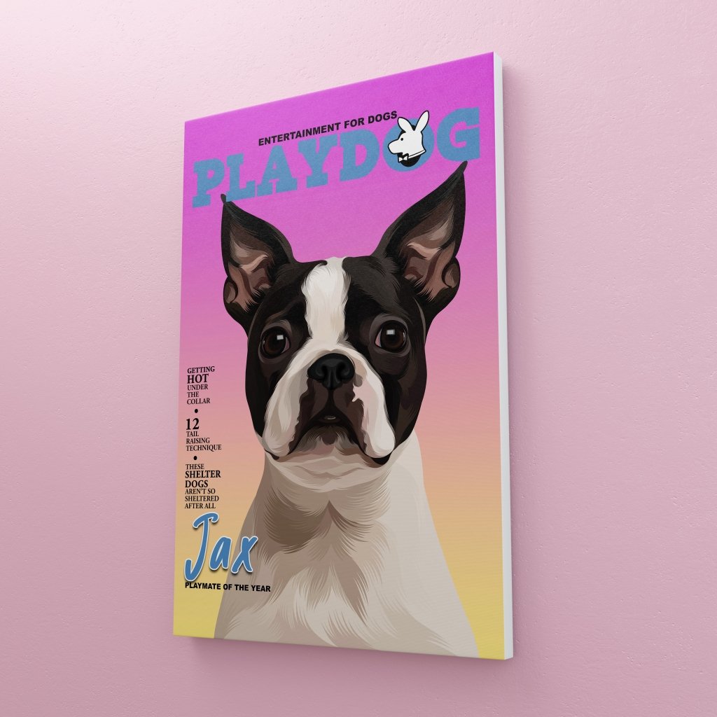 Pet Portraits | Play Dog: Custom Pet Canvas | Paw & Glory