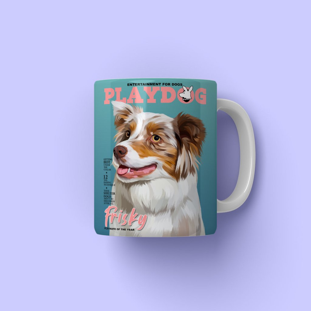 Pet Portraits | Play Dog: Custom Pet Coffee Mug | Paw & Glory
