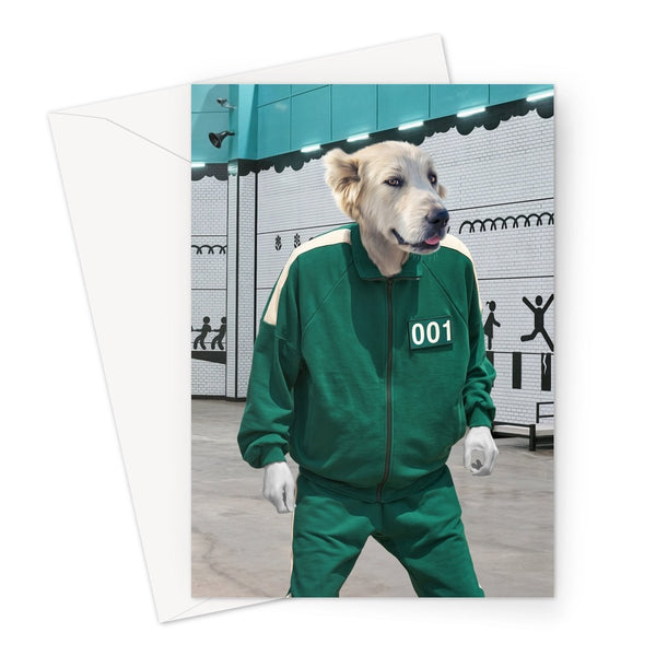 Survival Game Villain Custom Pet Greeting Card | Personalised Pet Gift | Paw & Glory