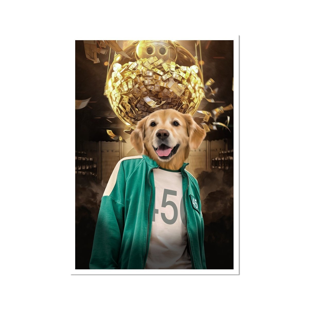 Survival Game Player Custom Pet Poster | Custom Pet Portrait Print | Paw & Glory
