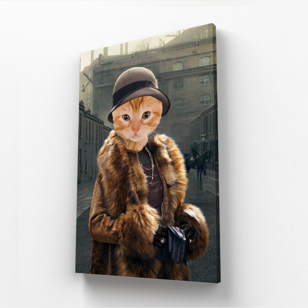 Pet Portraits | Polly (Peaky Blinders Inspired): Animal Art Canvas | Paw & Glory
