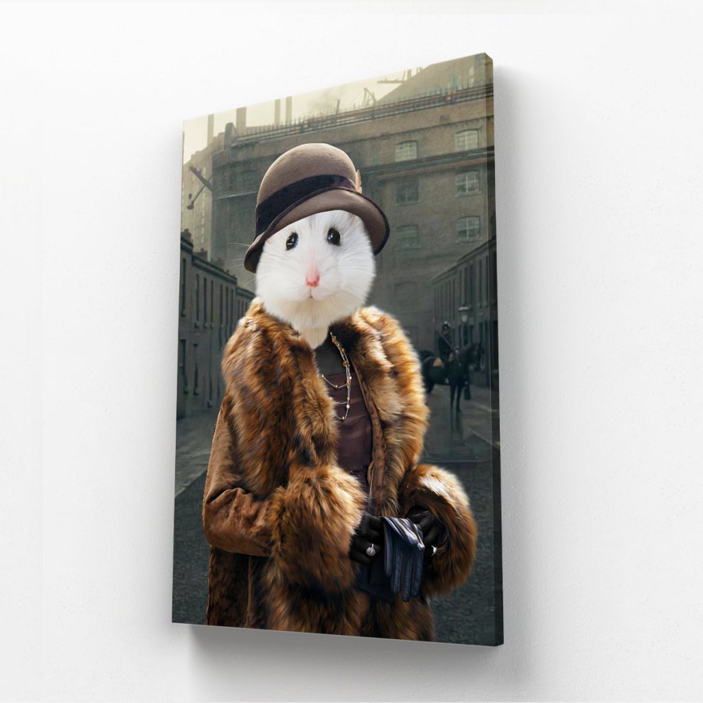 Polly (Peaky Blinders Inspired): Animal Art Canvas - Paw & Glory - Dog Portraits - Pet Portraits