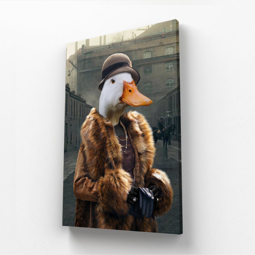 Pet Portraits | Polly (Peaky Blinders Inspired): Animal Art Canvas | Paw & Glory