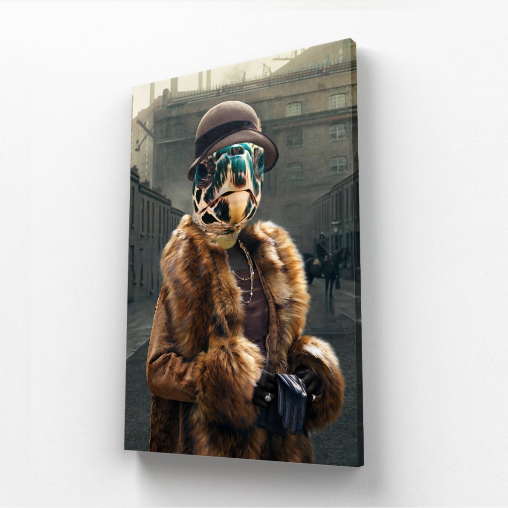 Pet Portraits | Polly (Peaky Blinders Inspired): Animal Art Canvas | Paw & Glory