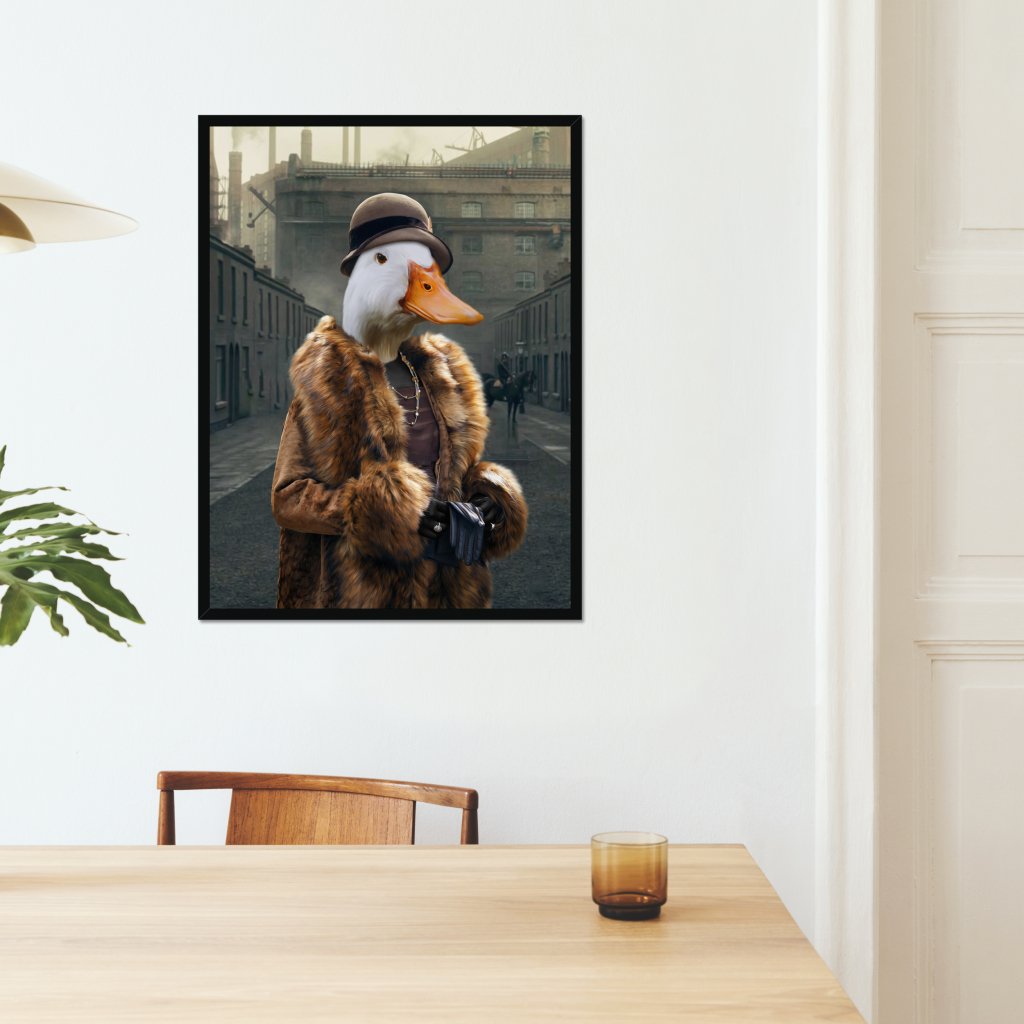 Pet Portraits | Polly (Peaky Blinders Inspired): Animal Art Framed Portrait | Paw & Glory