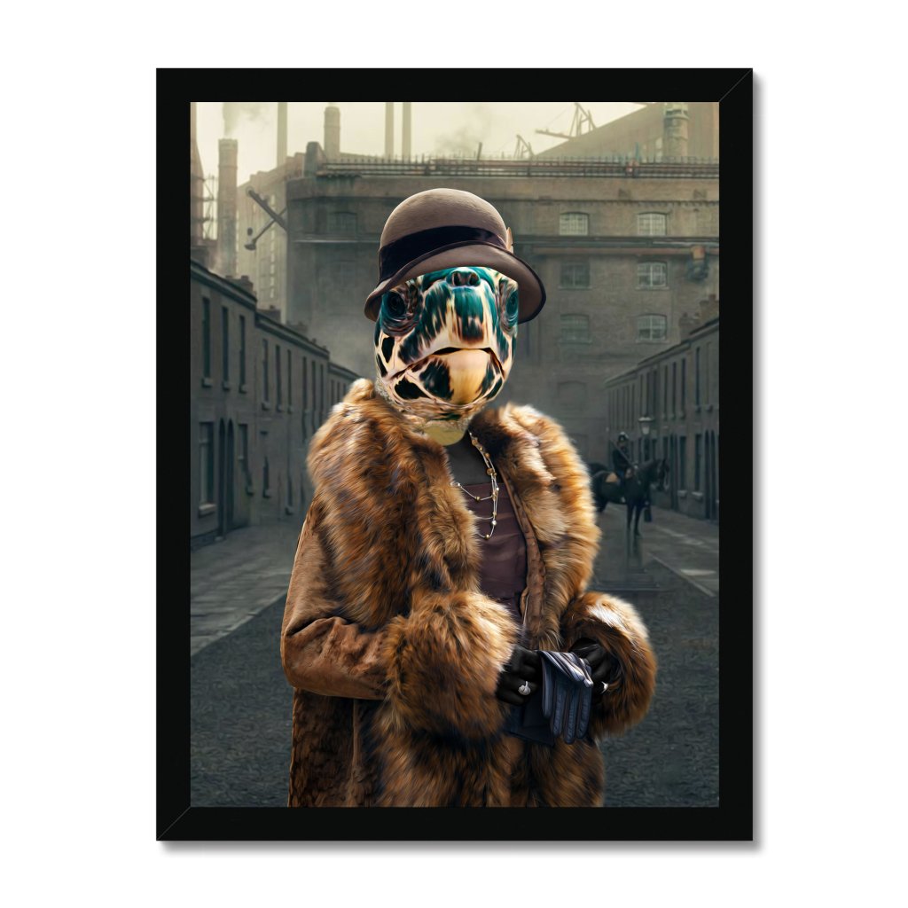 Pet Portraits | Polly (Peaky Blinders Inspired): Animal Art Framed Portrait | Paw & Glory