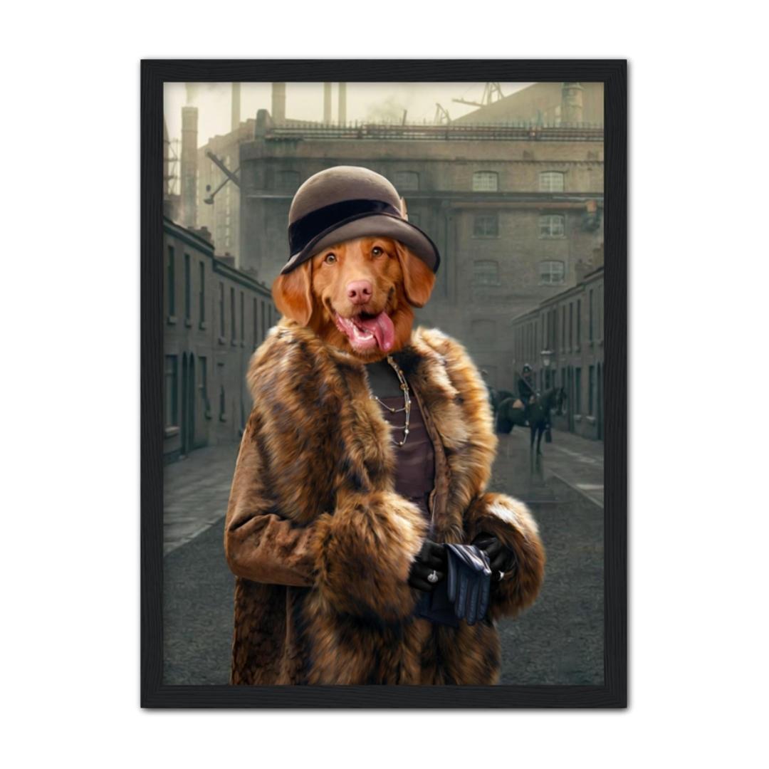 Pet Portraits | Polly (Peaky Blinders Inspired): Custom Pet Portrait | Paw & Glory