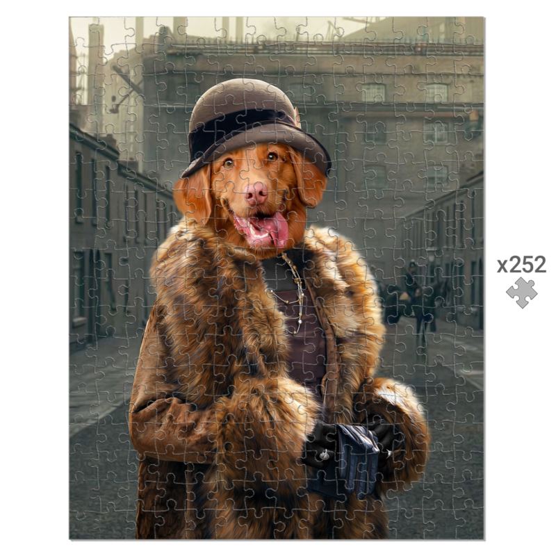 Pet Portraits | Polly (Peaky Blinders Inspired): Custom Pet Puzzle | Paw & Glory