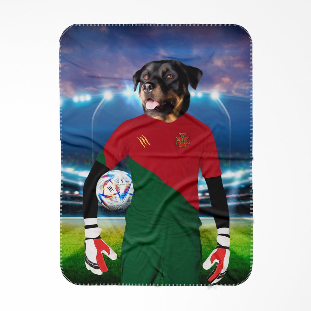 Pet Portraits | Portugal Football Team (FIFA 2022): Custom Pet Blanket | Paw & Glory