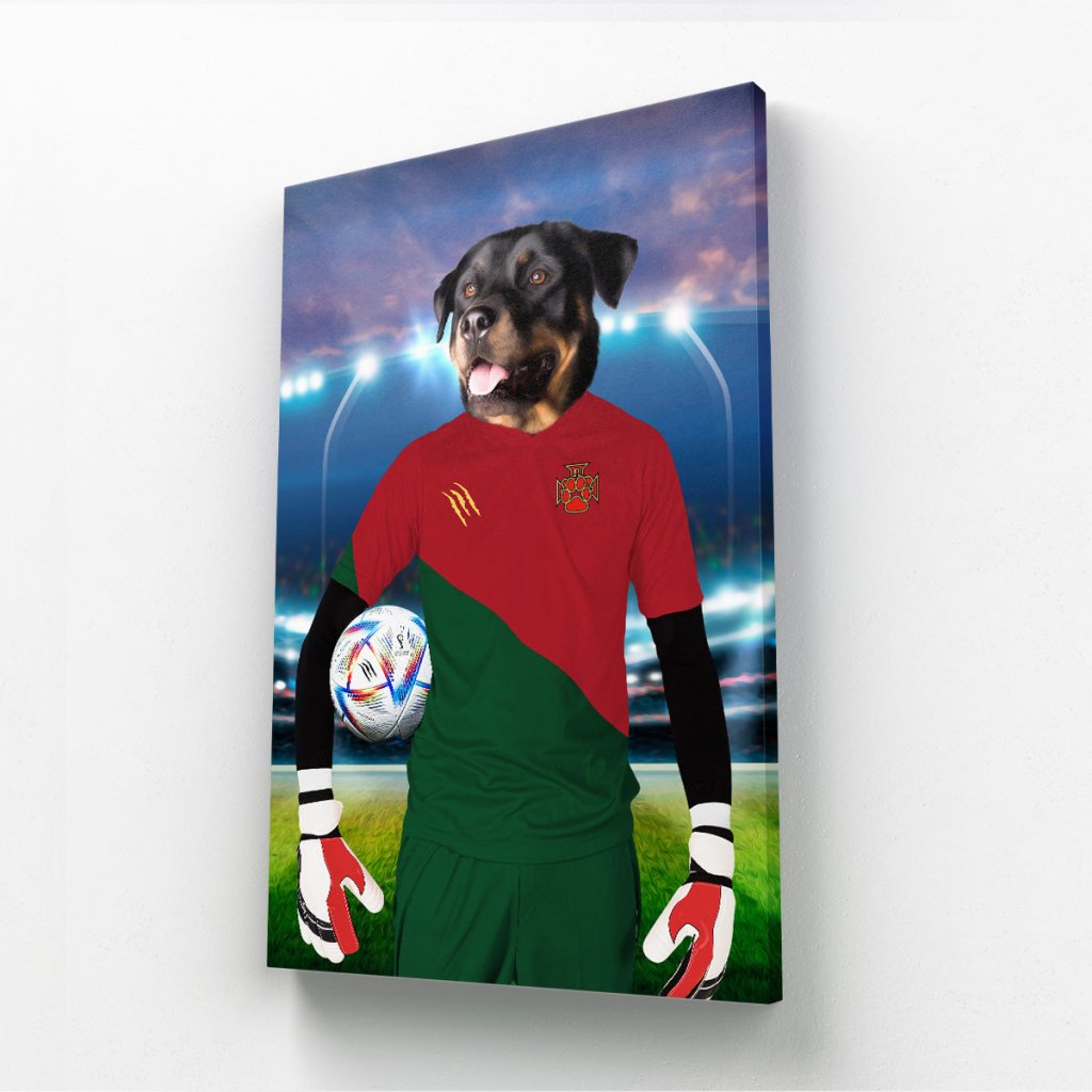 Pet Portraits | Portugal Football Team (FIFA 2022): Custom Pet Canvas | Paw & Glory