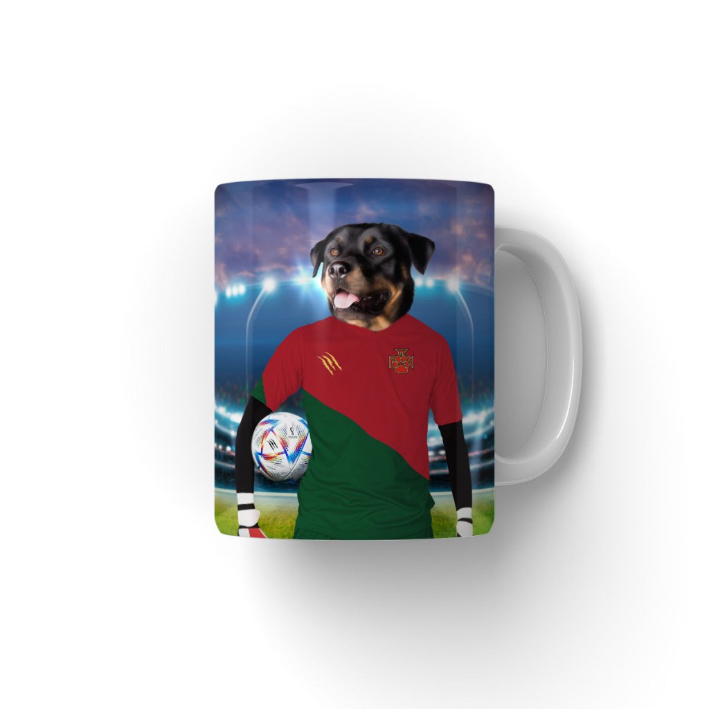 Pet Portraits | Portugal Football Team (FIFA 2022): Custom Pet Coffee Mug | Paw & Glory