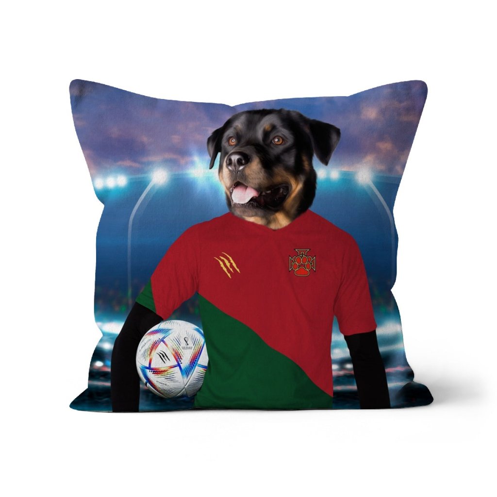 Pet Portraits | Portugal Football Team (FIFA 2022): Custom Pet Pillow | Paw & Glory