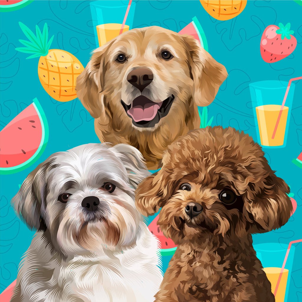 Pet Portraits | Premium Gift Set (Art Style) | Paw & Glory