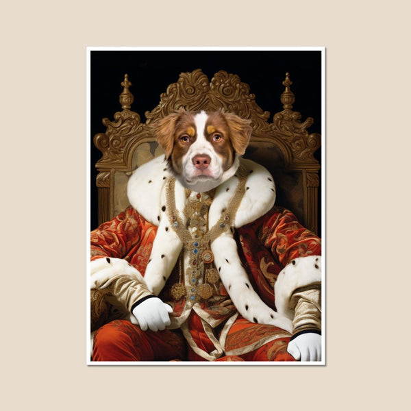 Prince Consort: Custom Pet Poster | royal pet portrait | Paw & Glory
