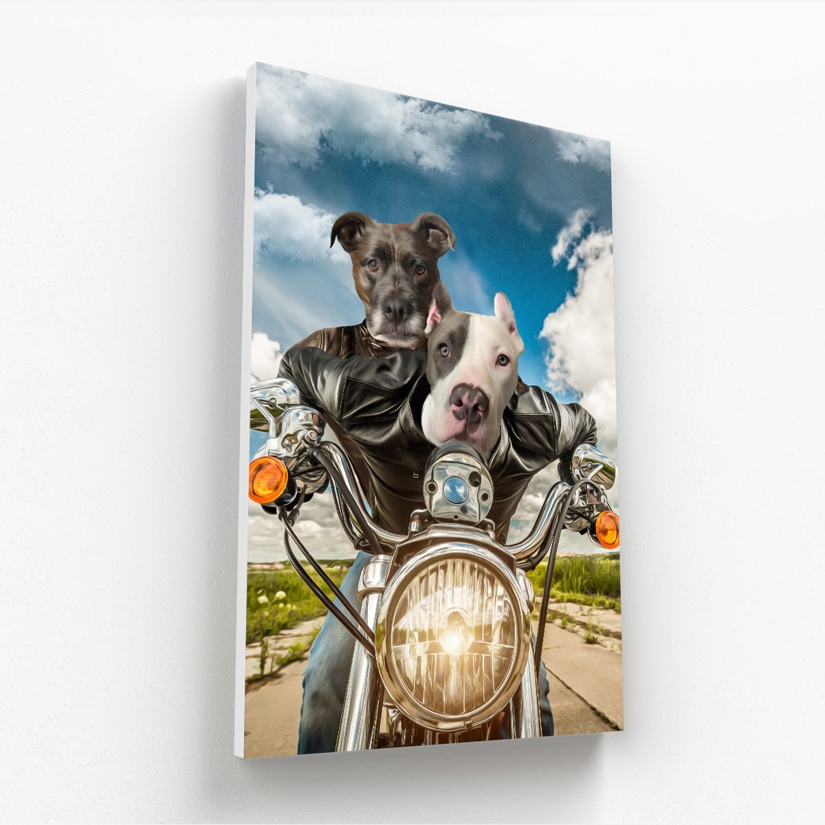 Pet Portraits | Print Your Digital 2 Pet Portrait On A Canvas | Paw & Glory
