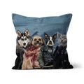 Print Your Digital 4 Pet Portrait On A Pillow