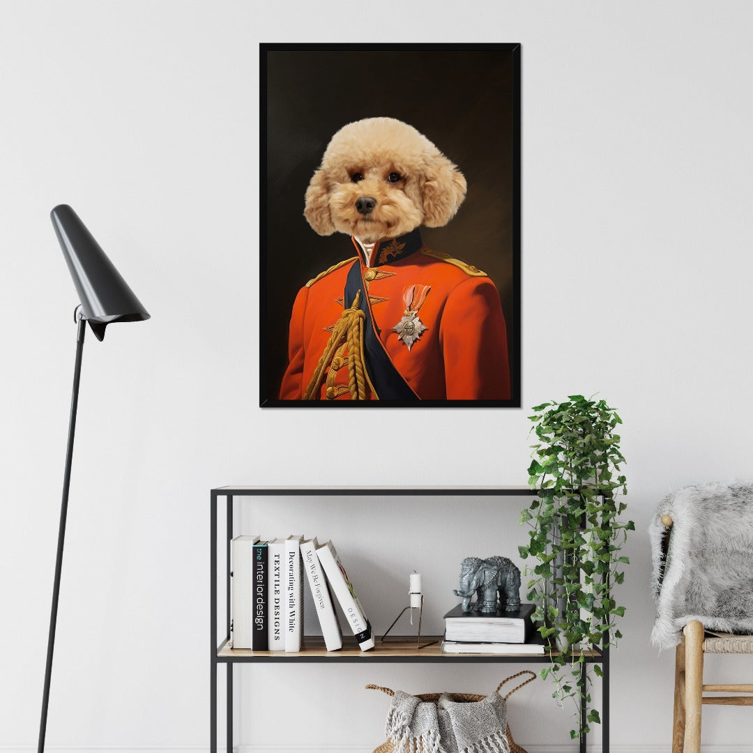 Paw & Glory, paw and glory, dog with crown painting, animal portraits on canvas, animal portraits funny, custom drawing of your dog, pet photo painting,