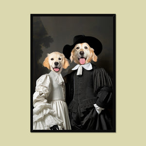 Paw & Glory, paw and glory, dog portraits as humans, custom pet paintings, cat picture painting, dog and couple portrait, aristocrat dog painting, animal portrait pictures, pet portraits