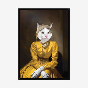 Paw & Glory, paw and glory, cat head on human body portrait, pet character portraits, paintings of dogs in clothes, cat portraits in costume, cat portrait funny, pet portraits