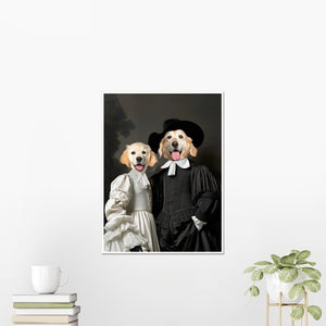 Paw & Glory, pawandglory, dog portraits admiral, pet portrait admiral, admiral dog portrait, dog and couple portrait, dog portrait painting, original pet portraits, pet portrait
