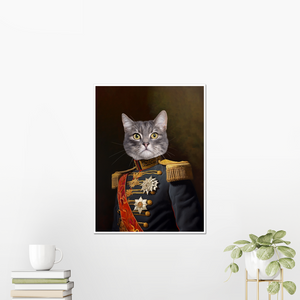 Paw & Glory, paw and glory, regal portrait of pet, your pet in military uniform, pet photograph, pet canvas print, petportraits, pet portraits