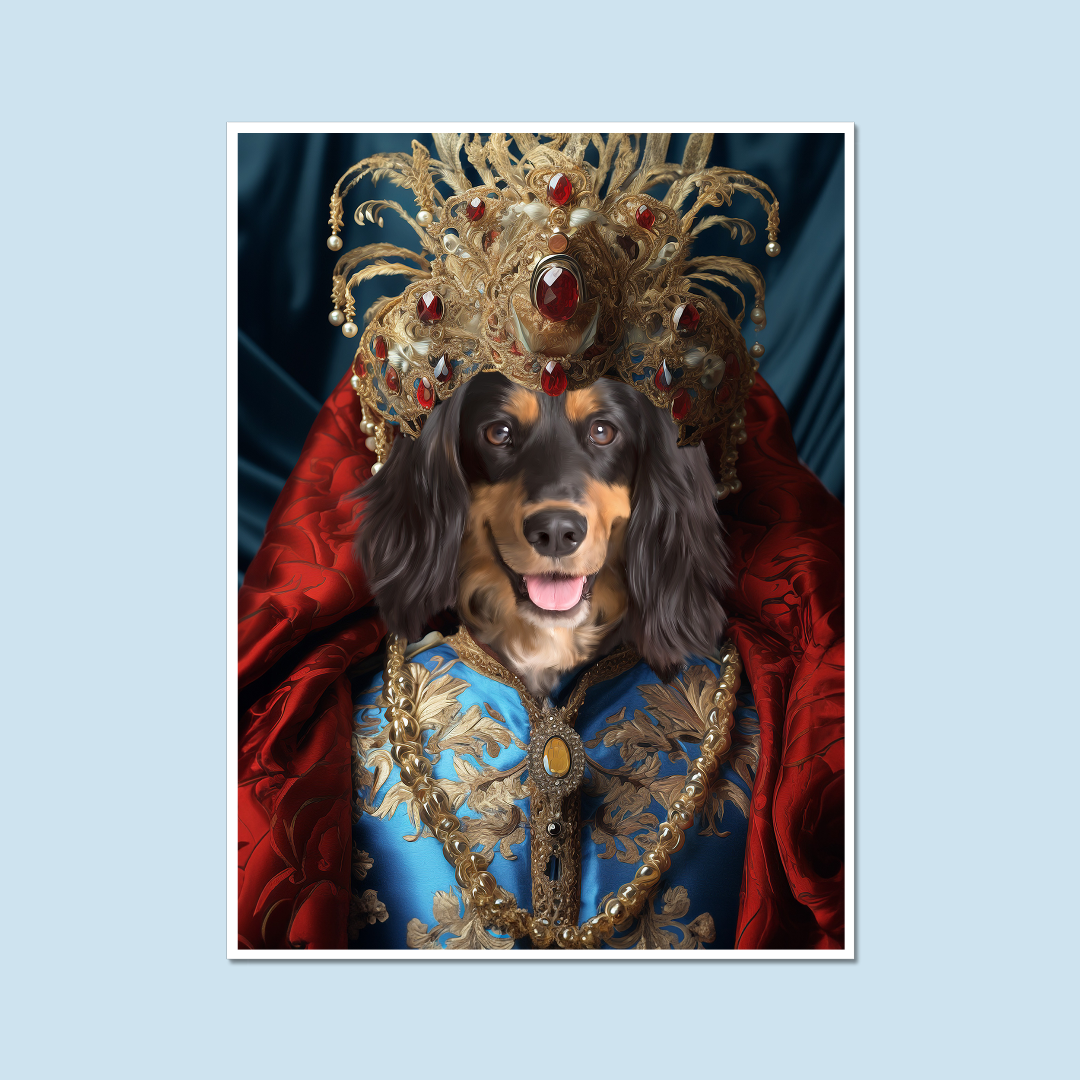 Paw & Glory, paw and glory, personalised dog photos, my dog on canvas, turn your pet into a painting, crown and paw preview, cat portrait photo, royal dog photo, pet portraits