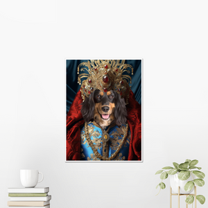 Paw & Glory, paw and glory, paintings of pets in costumes, posters dog, personalised dog poster, custom pet portrait, best dog portrait, pet portraits old fashioned, pet portrait