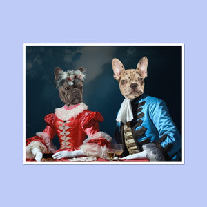 Paw & Glory, paw and glory, painting pets, aristocratic dog portraits, dog and couple portrait, draw your pet portrait, for pet portraits, funny dog paintings, pet portraits
