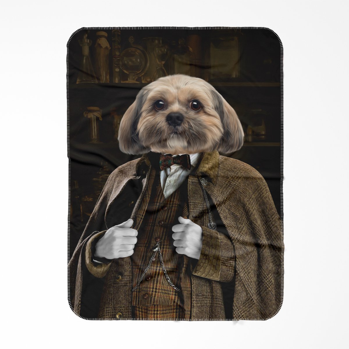 Pet Portraits | Professor Slughorn (Harry Potter Inspired): Custom Pet Blanket | Paw & Glory