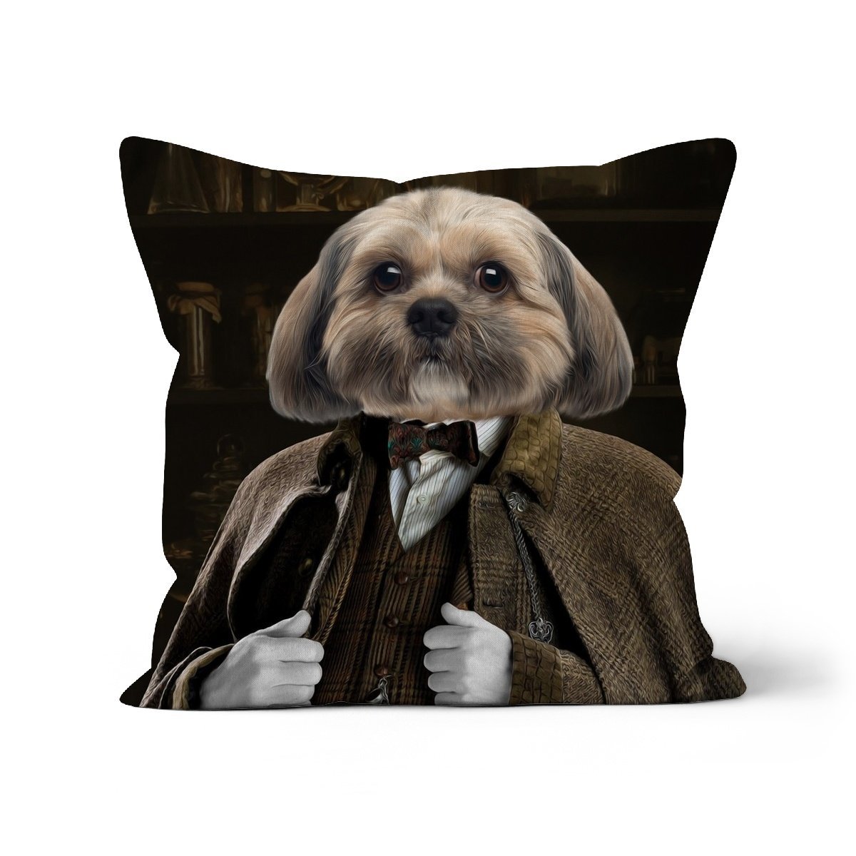 Pet Portraits | Professor Slughorn (Harry Potter Inspired): Custom Pet Pillow | Paw & Glory