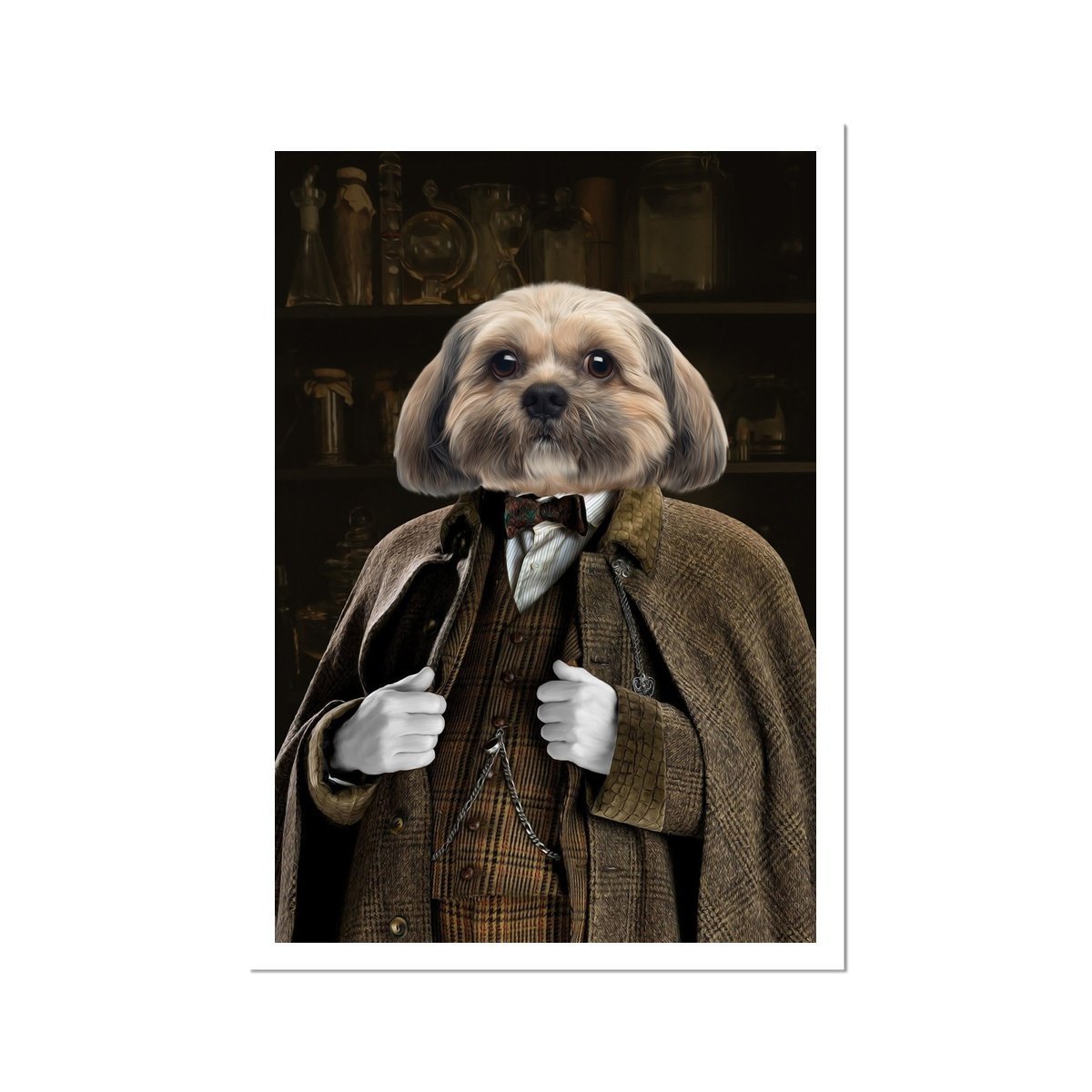 Pet Portraits | Professor Slughorn (Harry Potter Inspired): Custom Pet Portrait | Paw & Glory