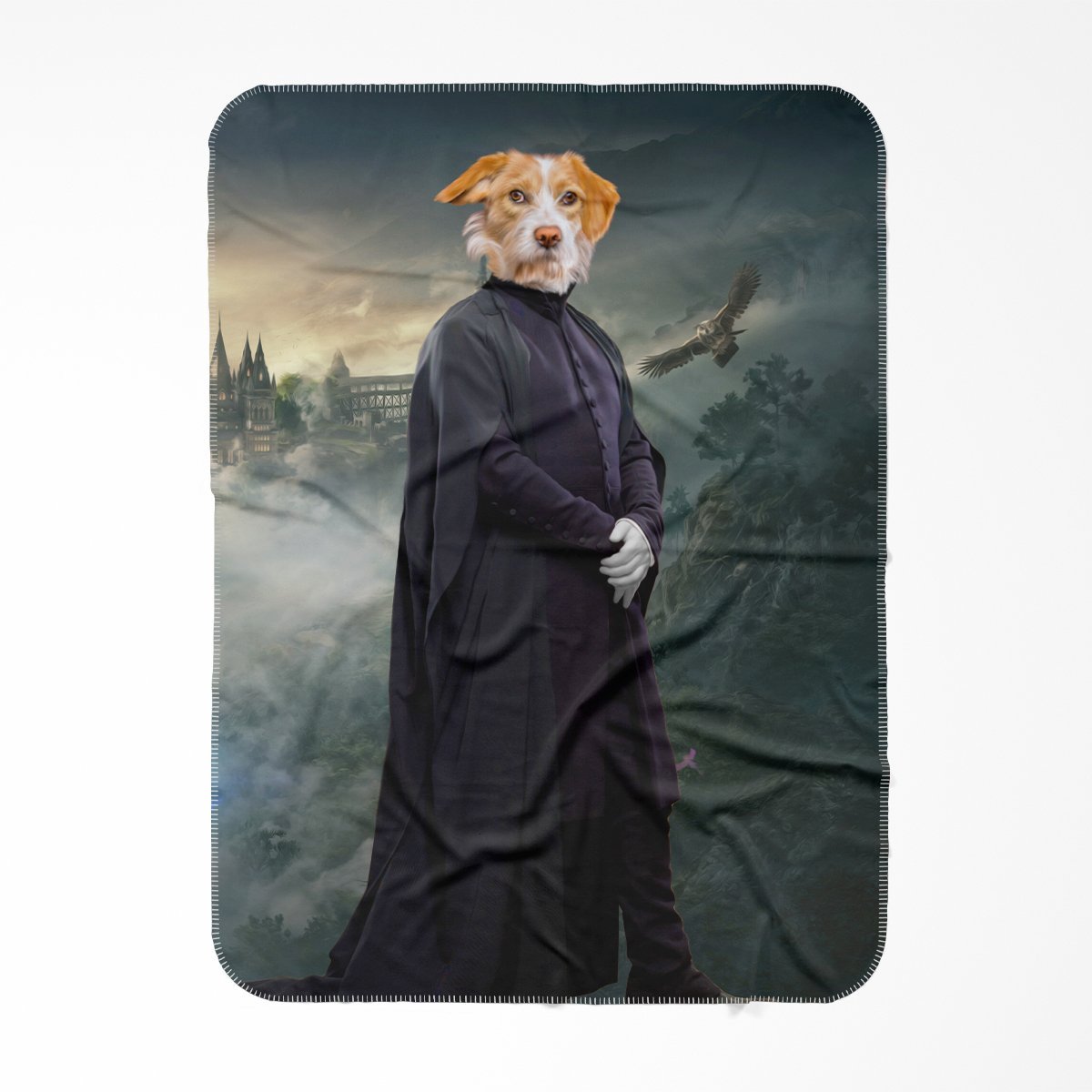 Professor Snape (Harry Potter Inspired): Custom Pet Blanket - Paw & Glory - Dog Portraits - Pet Portraits