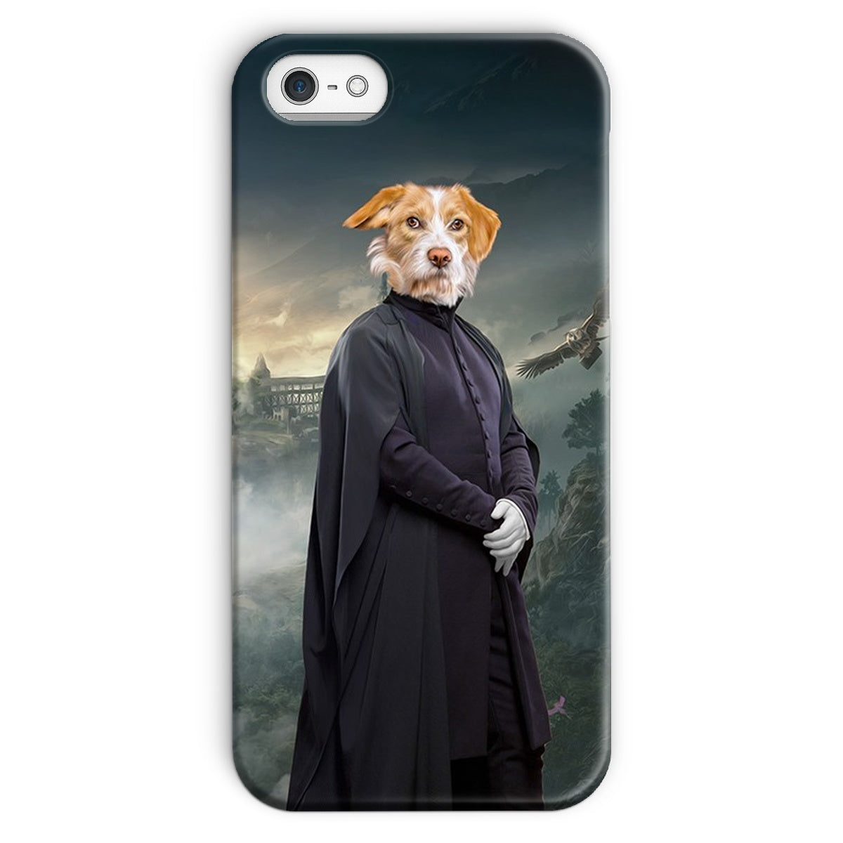 Pet Portraits | Professor Snape (Harry Potter Inspired): Custom Pet Phone Case | Paw & Glory