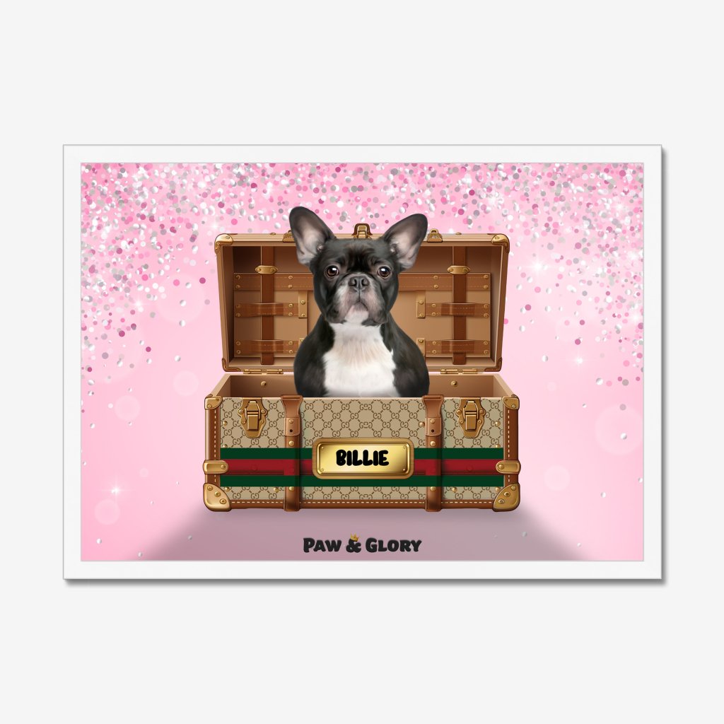 Pet Portraits | Pucci Luxury Trunk: Custom Pet Portrait | Paw & Glory
