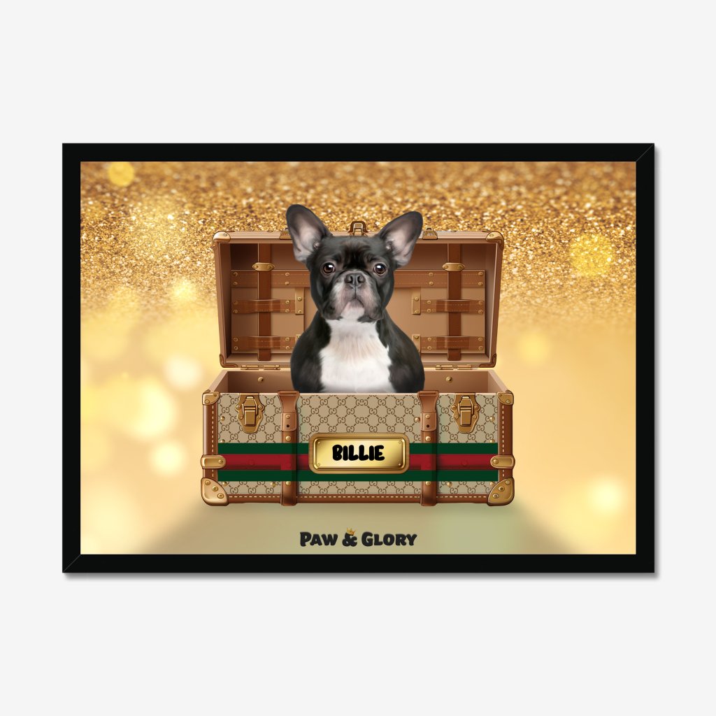 Pet Portraits | Pucci Luxury Trunk: Custom Pet Portrait | Paw & Glory