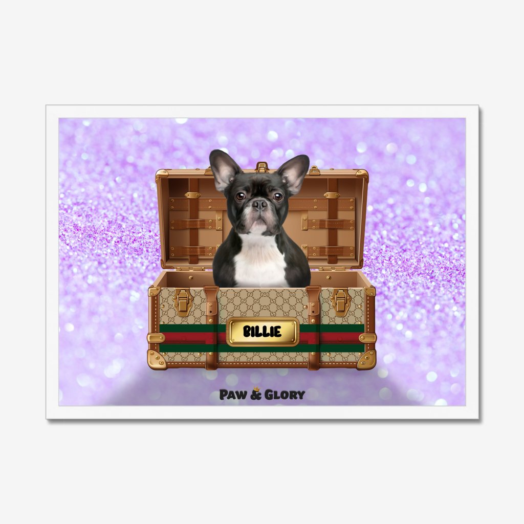 Pet Portraits | Pucci Luxury Trunk: Custom Pet Portrait | Paw & Glory
