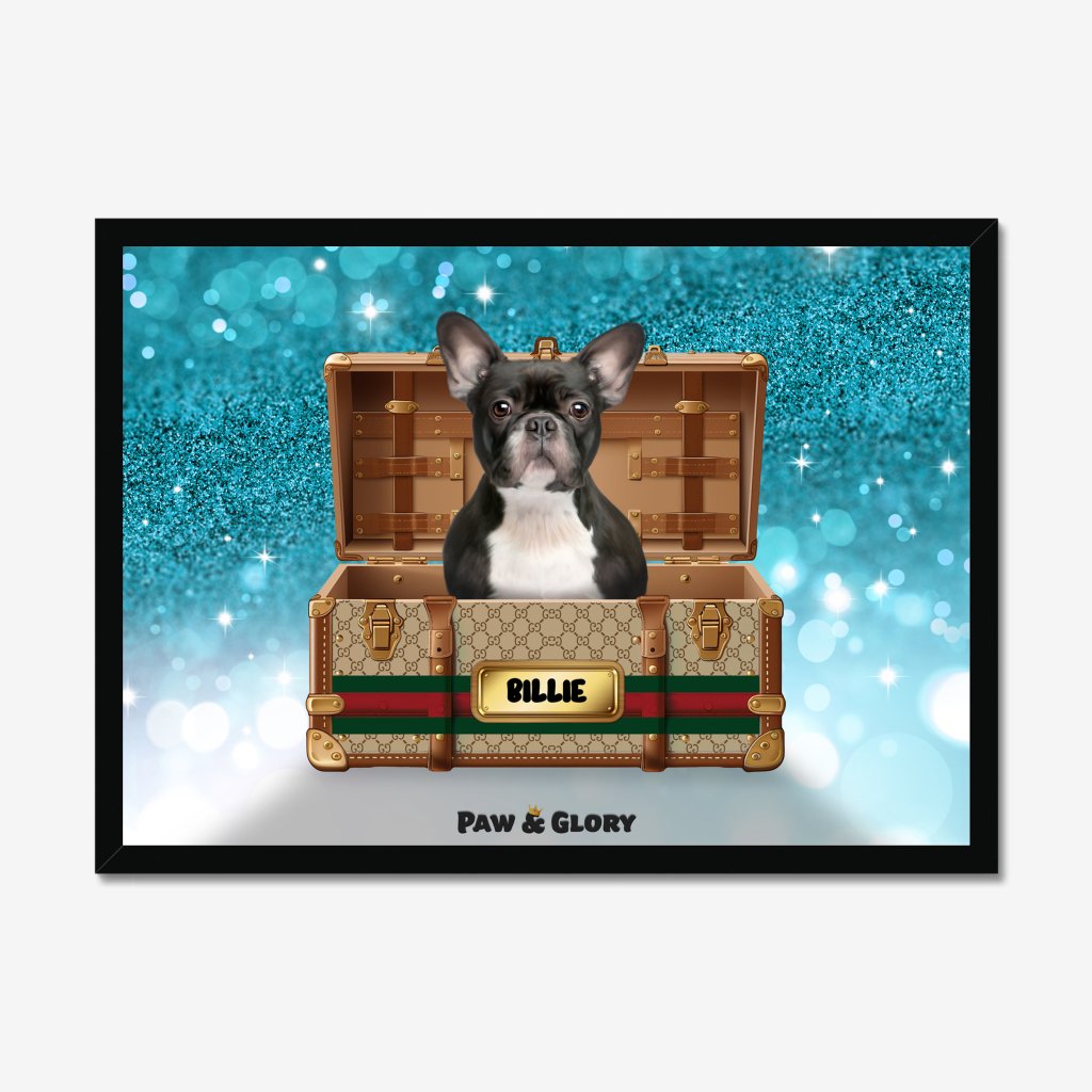 Pet Portraits | Pucci Luxury Trunk: Custom Pet Portrait | Paw & Glory