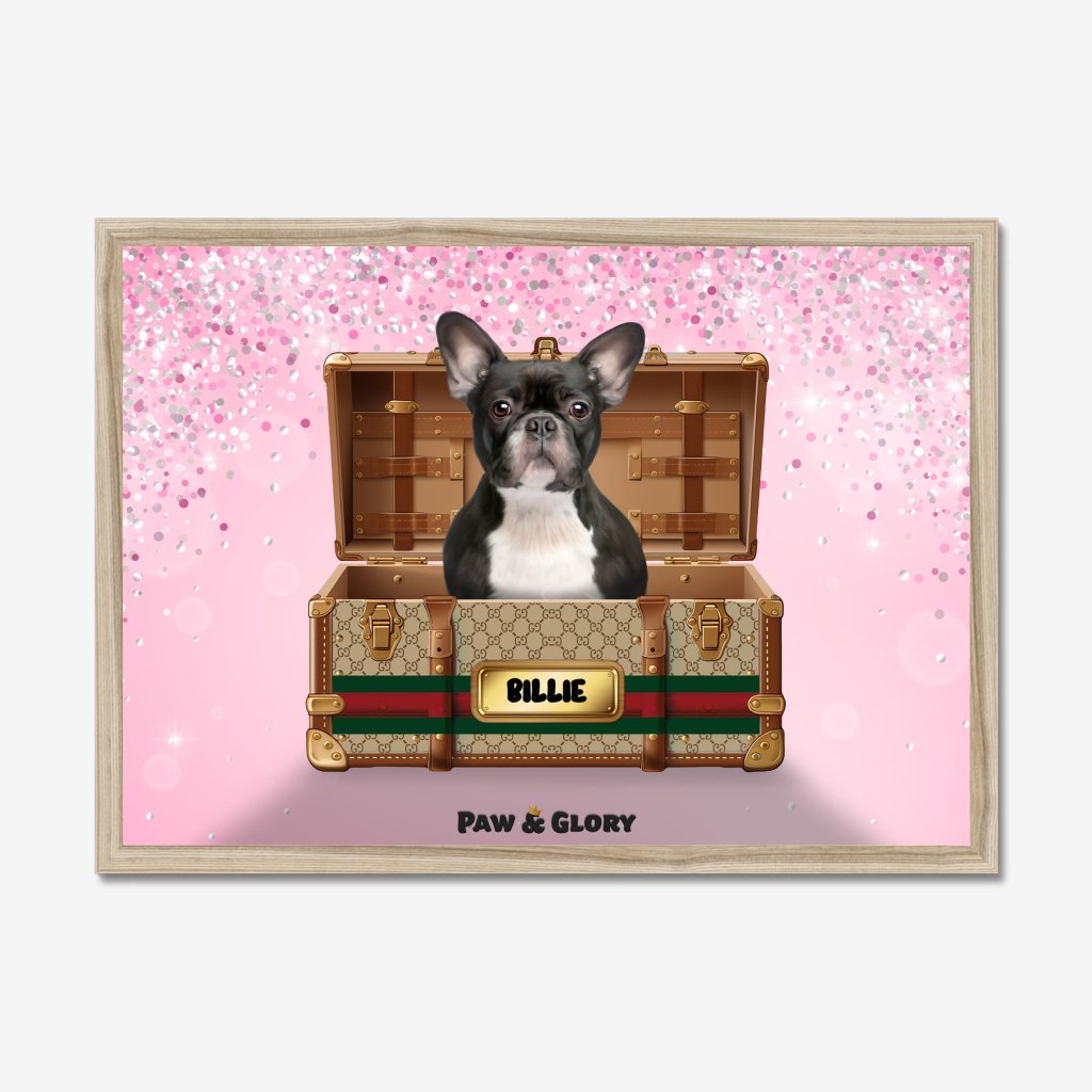 Pet Portraits | Pucci Luxury Trunk: Custom Pet Portrait | Paw & Glory