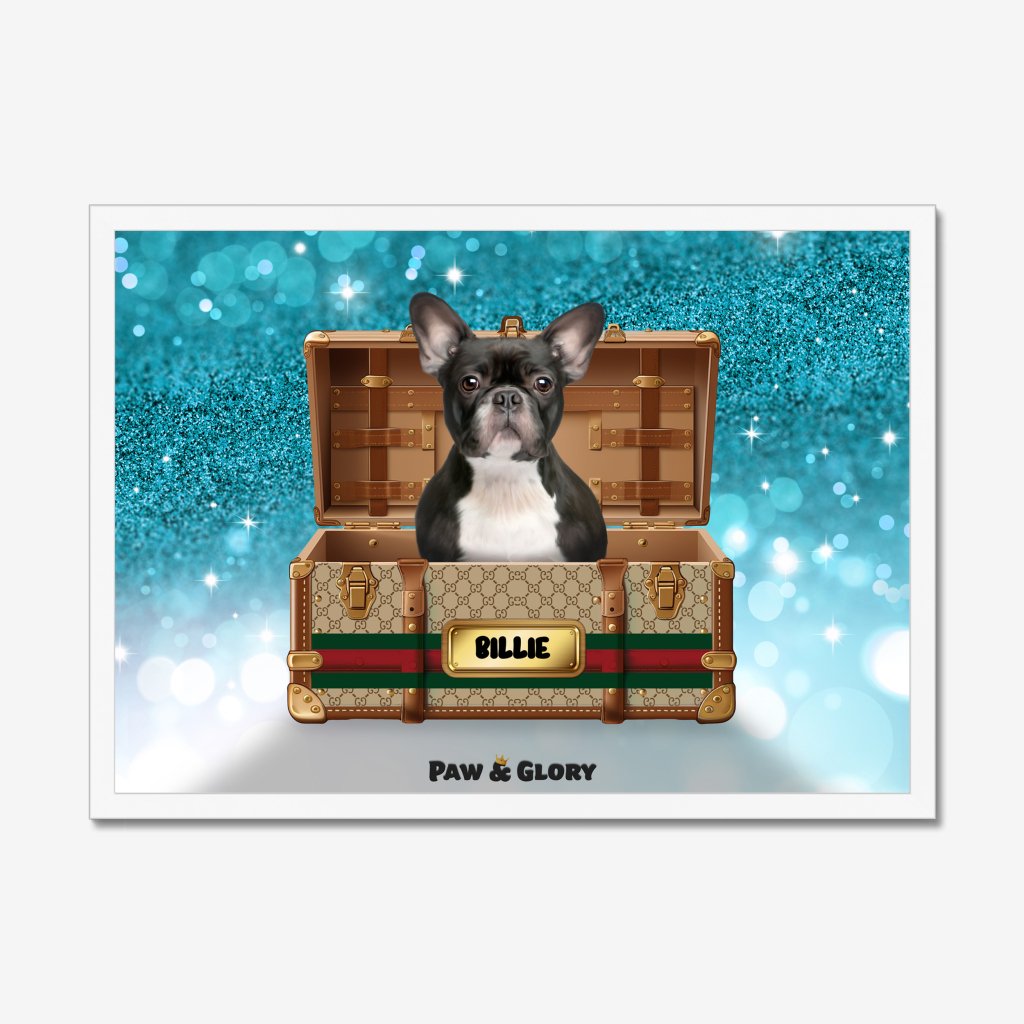 Pet Portraits | Pucci Luxury Trunk: Custom Pet Portrait | Paw & Glory