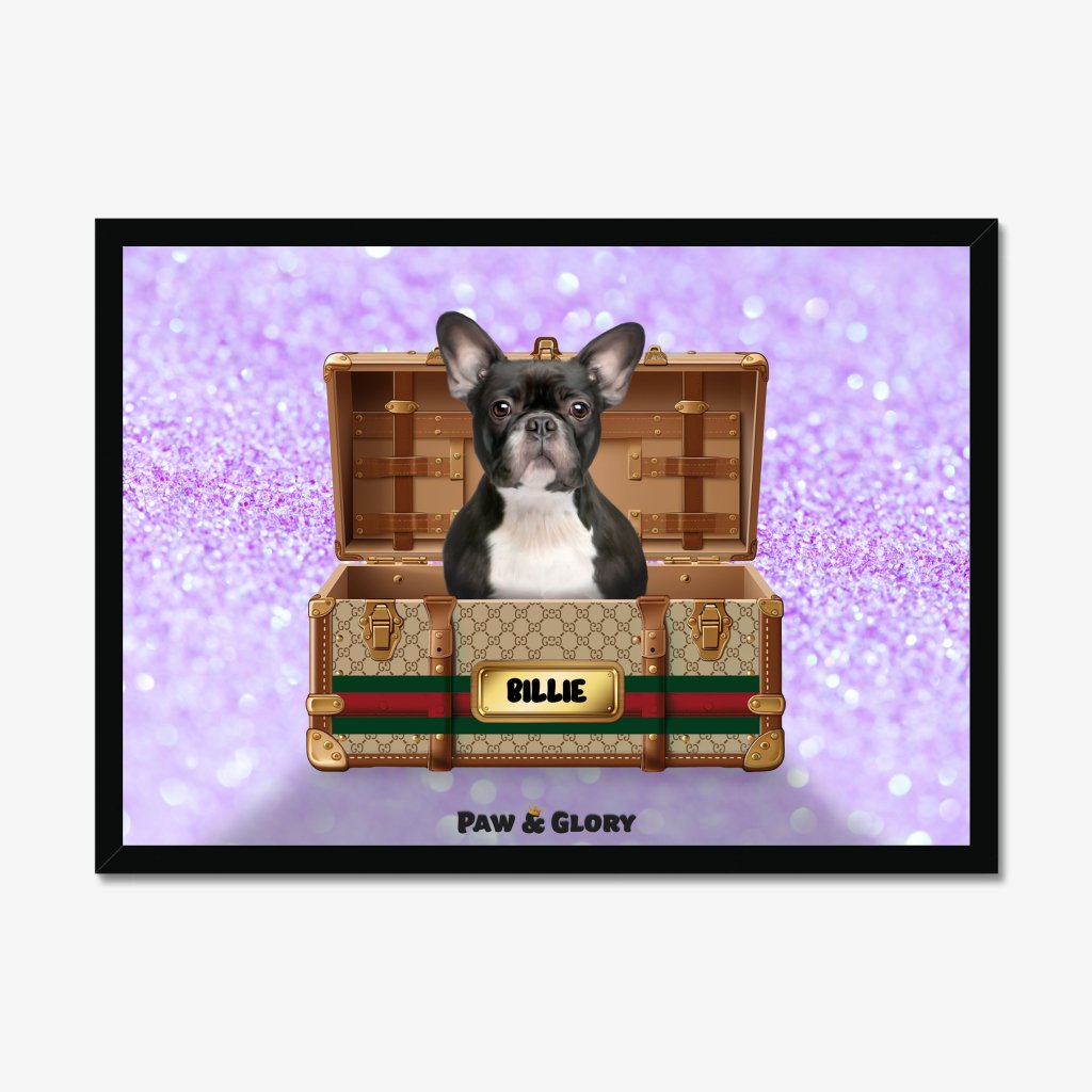 Pet Portraits | Pucci Luxury Trunk: Custom Pet Portrait | Paw & Glory