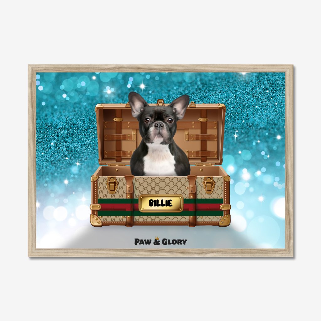 Pet Portraits | Pucci Luxury Trunk: Custom Pet Portrait | Paw & Glory