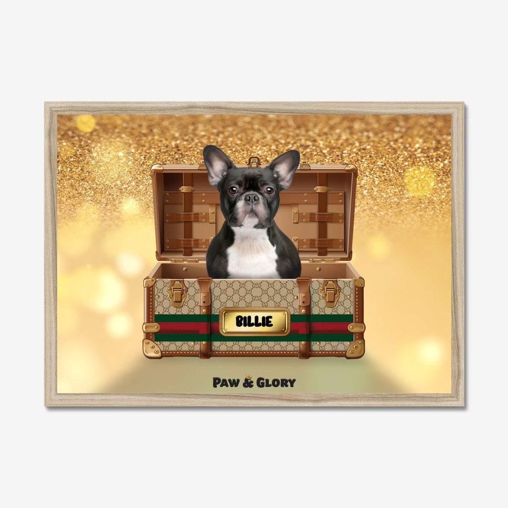 Pet Portraits | Pucci Luxury Trunk: Custom Pet Portrait | Paw & Glory