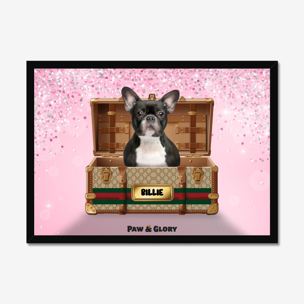 Pet Portraits | Pucci Luxury Trunk: Custom Pet Portrait | Paw & Glory