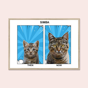 Puppy to Adult: Custom Modern Pet Portrait - Paw & Glory - Dog Portraits - Pet Portraits